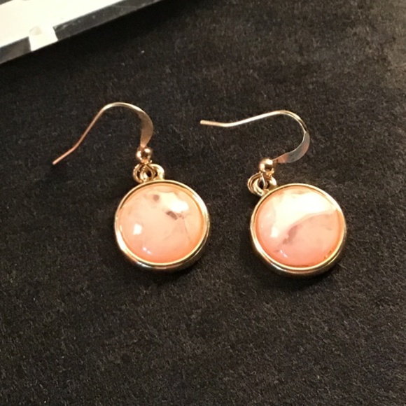 Earrings Katheryn Kent With Faux Stone 1/2” Drop - Picture 2 of 3